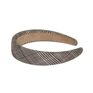 YARGICI Plaid Brown Headband Designer Headband